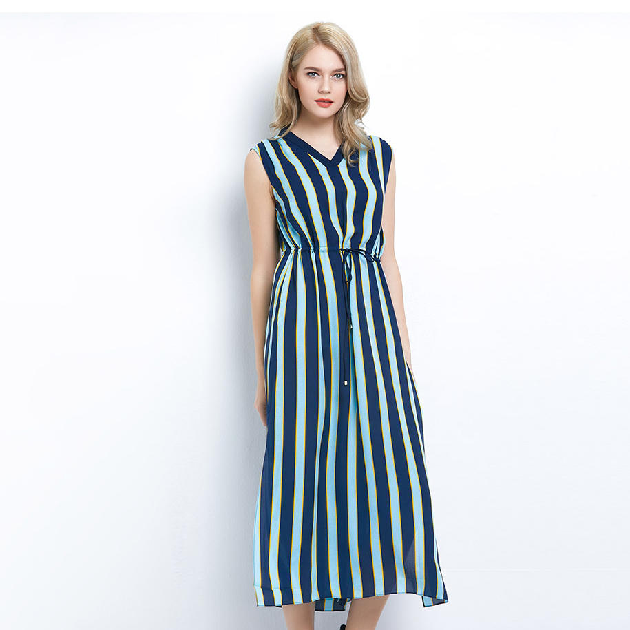 Sleeveless Striped Dresses For Women Sleeveless Striped Dresses For Women